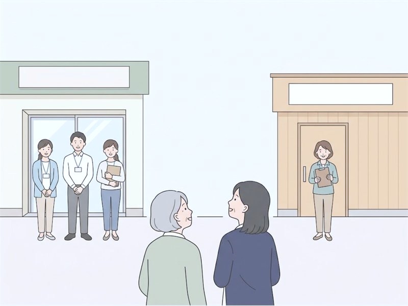 家族が親の様子の変化に気づく図