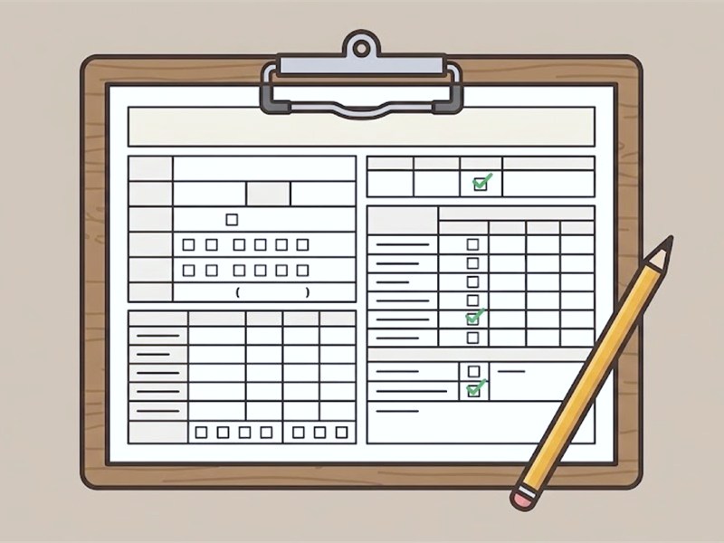 入院中のリハビリで渡される計画書のイメージ